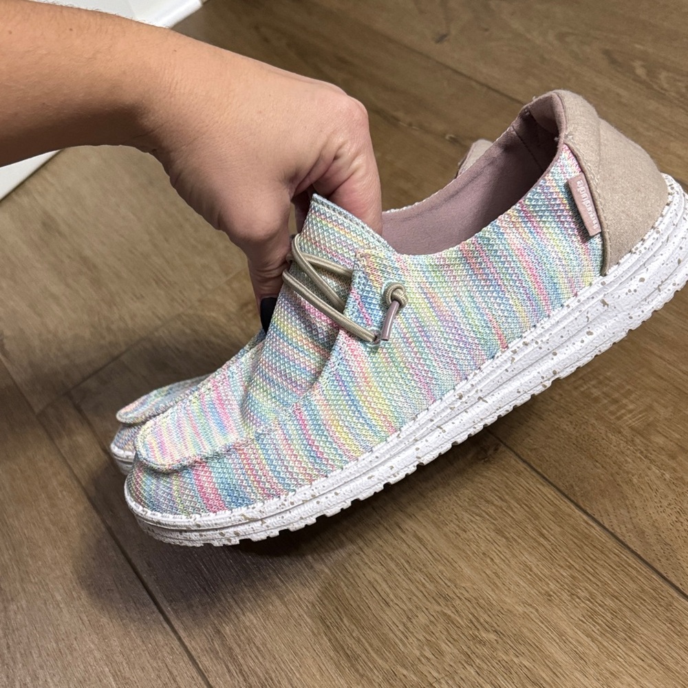 Hey Dude Pastel Striped Shoes - Picture 3 of 6